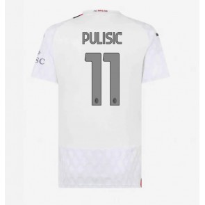 AC Milan Christian Pulisic #11 Bortatröja Dam 2023-24 Kortärmad